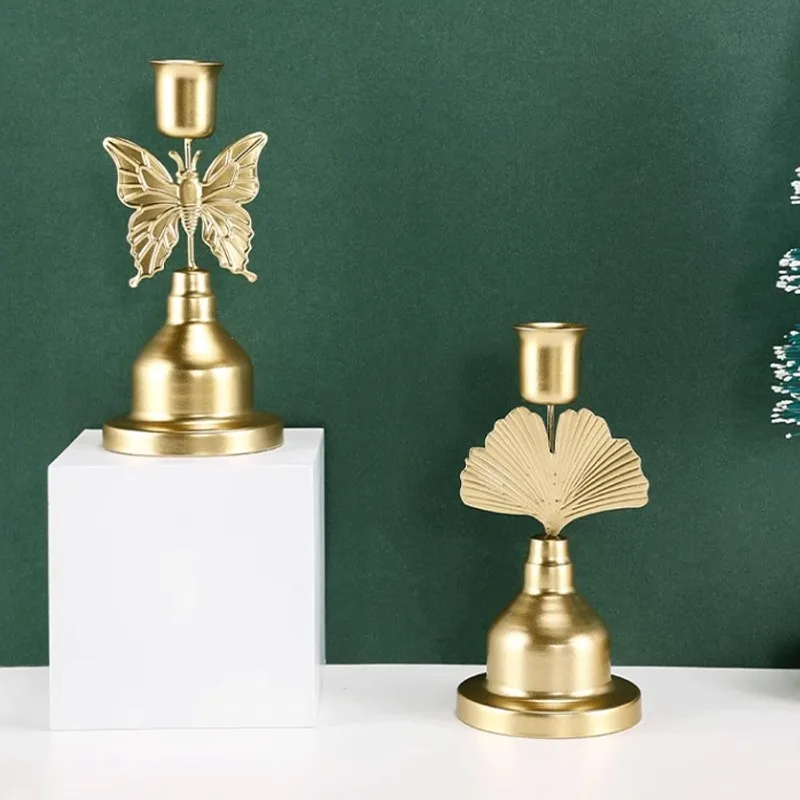 Retro Candlelight Dinner Accessories Romantic Wedding Candle Cups Desktop Ornaments for Dining Table Party and Event Decorations