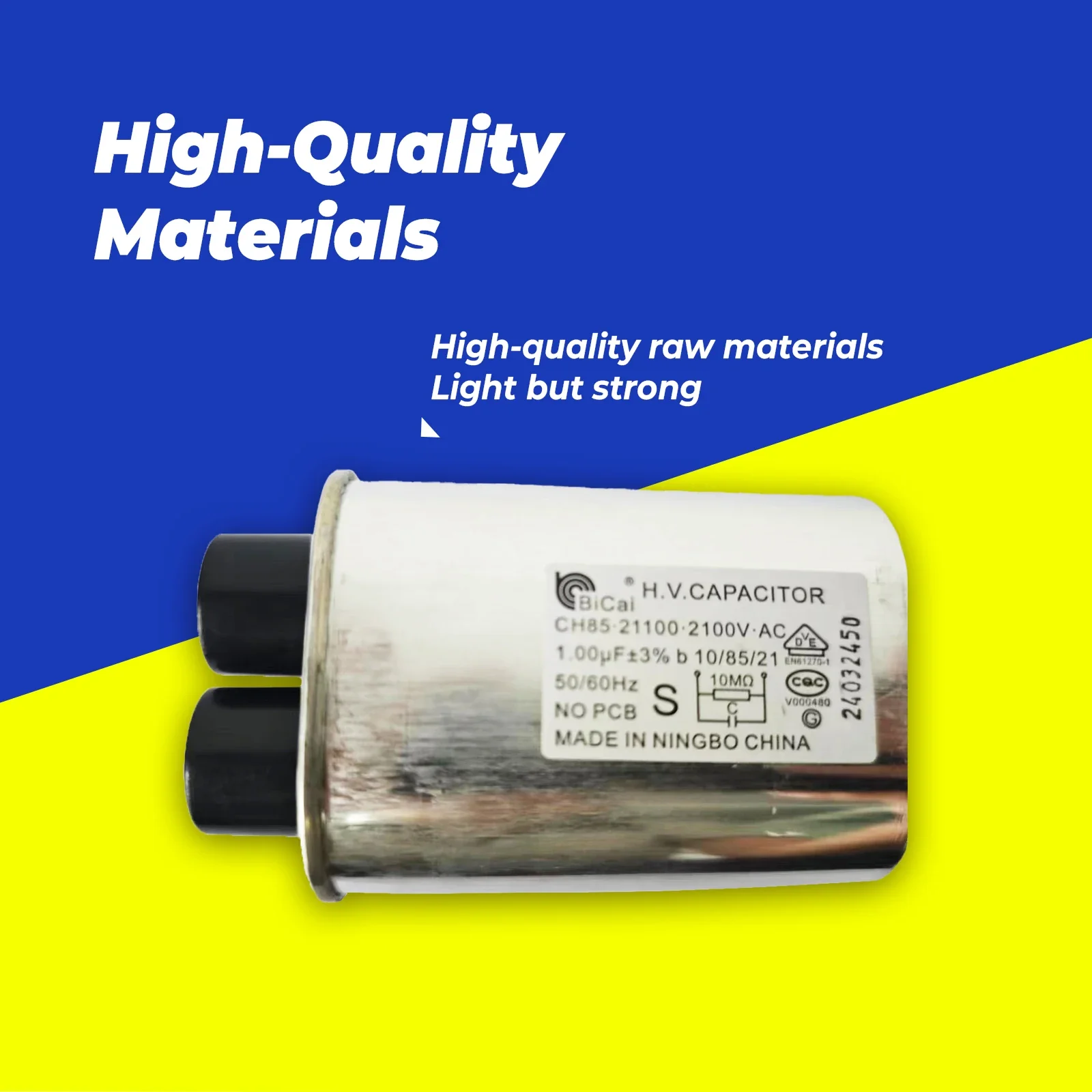 2100V.AC 1.0uF 50/60Hz CH85.21100 High Voltage HV CAPACITOR Microwave Oven Replacement Parts microwave oven spare parts
