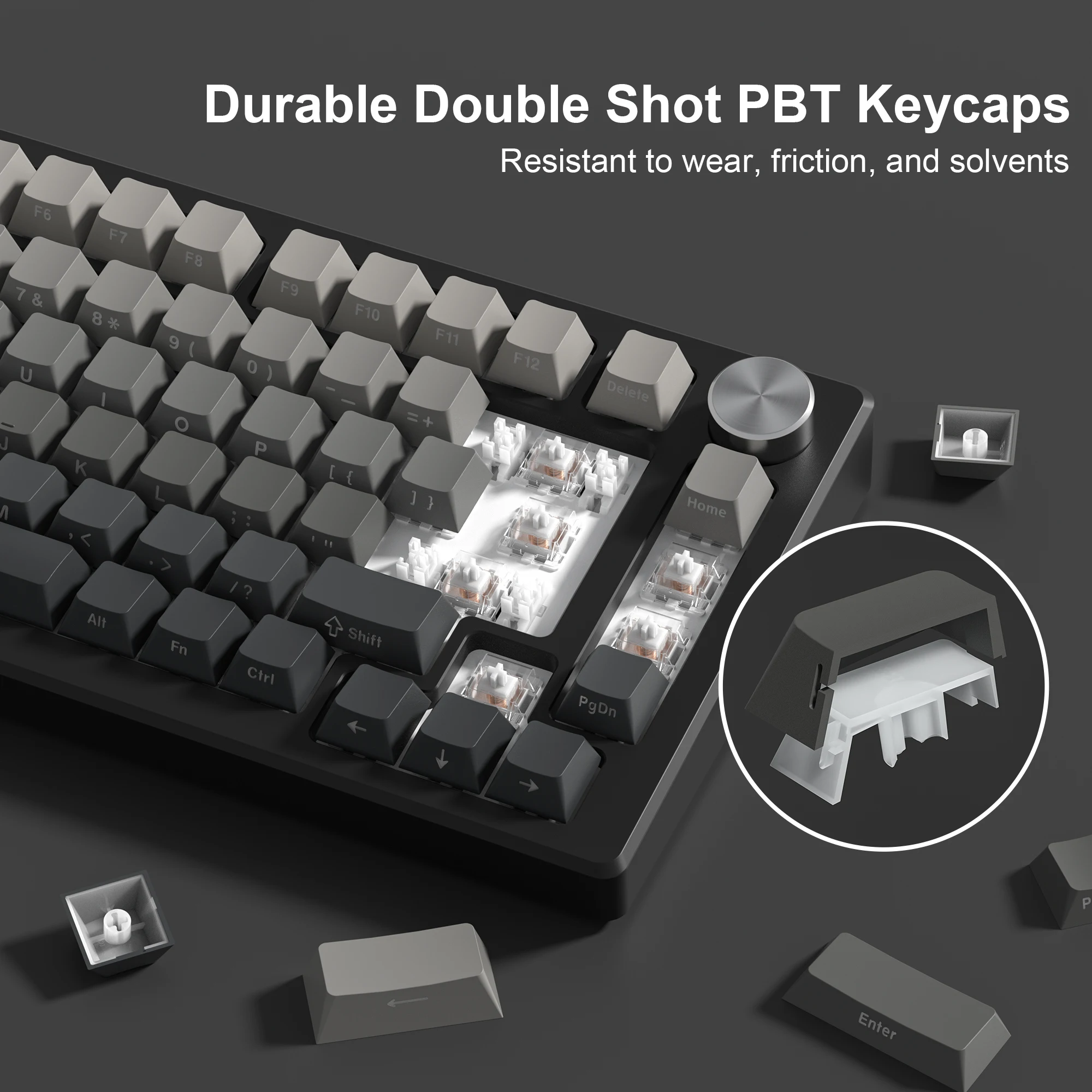 cherryページ GMK Wavez Keycaps Cherry Profile PBT 173 Keys Double Shot