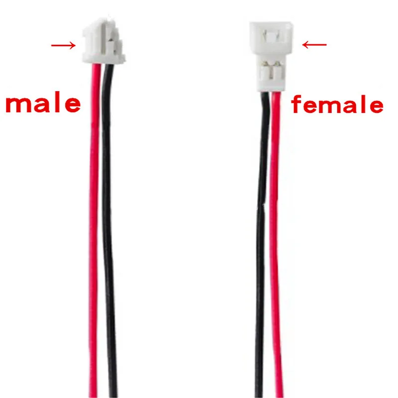 10Pair Jst Wire Cable Connector JST 1.25mm 2 Pin Micro Male Female Connector Jack Plug Connectors 15CM Wires