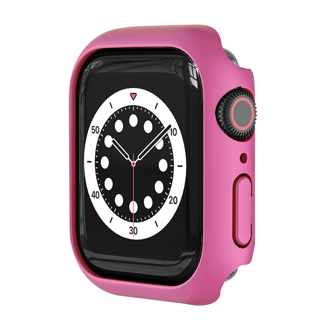 For Apple Watch Case 6 se 5 4 3 44mm 40mm 42mm 38mm Accessories PC Screen Protector bumper iWatch series 7 41mm 45mm Case