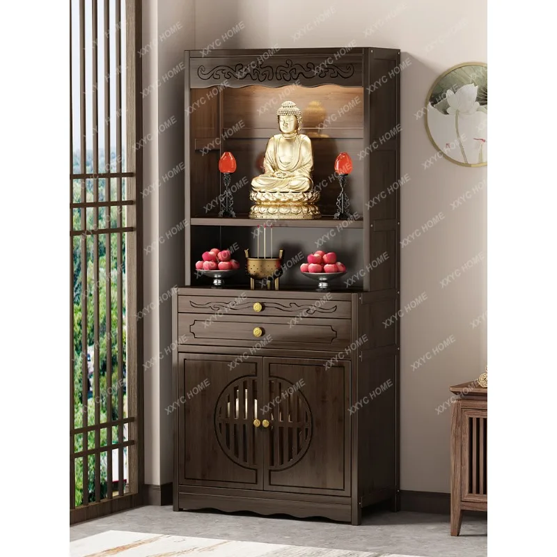 

Новый шкаф для одежды в китайском стиле, домашний алтарь, Бог богатства, Будда, шкаф, алтарь, Будда, буддийский храм, поклонение, настольный алтарь