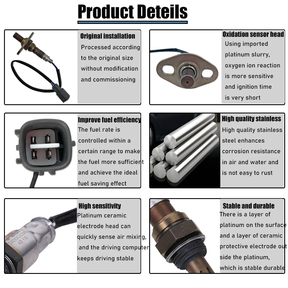 RIGHTPARTS 89467-35011 Ʈ   O2 , Ÿ Ÿڸ  4  2.4L 2.7L 3.4L 234-9001 8946735011