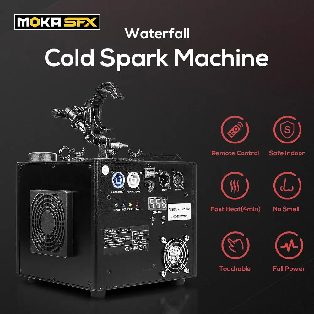 MOKA SFX Waterfall Cold Spark Fountain Firework Machine Indoor Outdoor Cold  Spark Machine for Stage Wedding - AliExpress