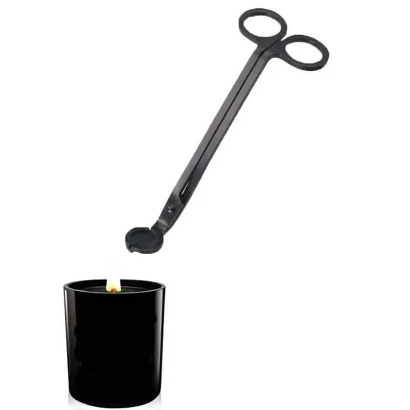 Durable Stainless Steel Candle Wick Trimmer Oil Lamp Trim scissor tijera tesoura Cutter Snuffer Tool Hook ClipperArticle number