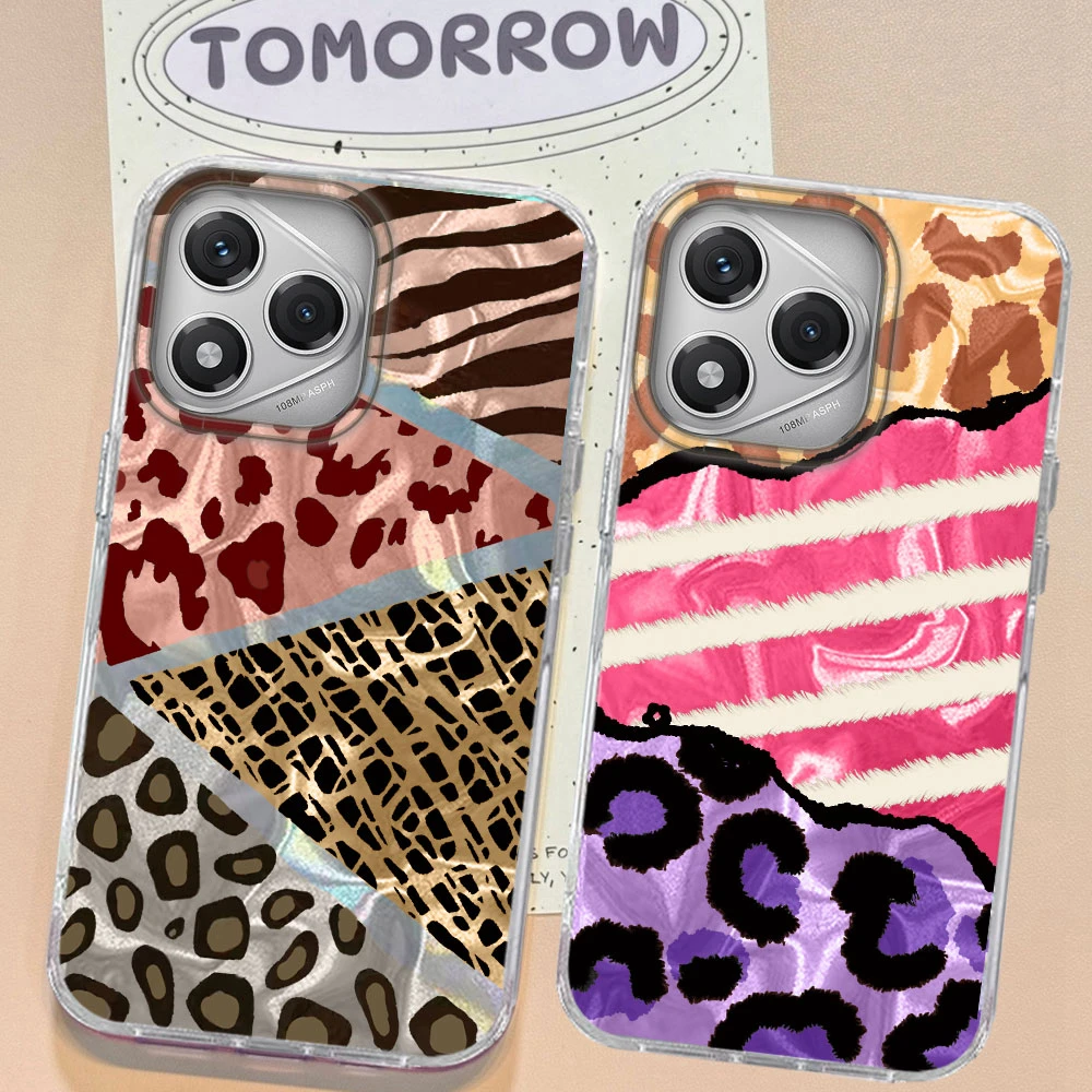 Leopard Print Water Wave Texture Silicone Phone Case Cover