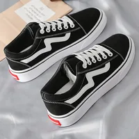 2025Spring New Canvas Shoes Women Breathable Board Shoes Students Casual Sneakers Lace-Up Athletic Tennis Trainers Jogging Shoes 1