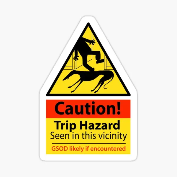 

Trip Hazard Hazard Sign 5PCS Car Stickers for Kid Wall Fridge Decor Motorcycle Art Background Stickers Bumper Water Bottles