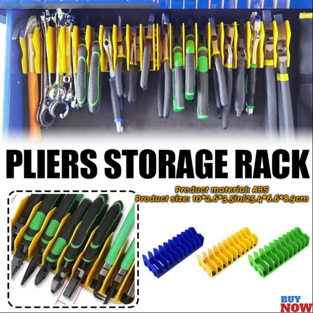 Plier Storage Rack Anti Slip Detachable Pliers Cutter Storage Rack With 10 Slots Wrench Organizer For Garage And Workshop Storage plier storage rack