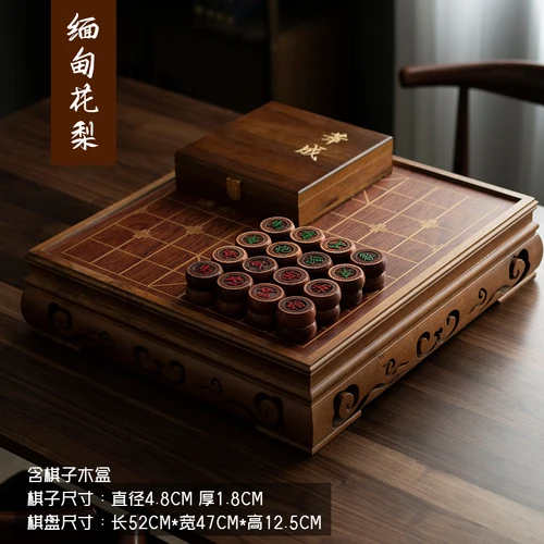 Wooden Luxury Chess Pieces Chess Family Travel Chinese Boardgame  Professional Table Xadrez Tabuleiro Jogo Travel Games DWH