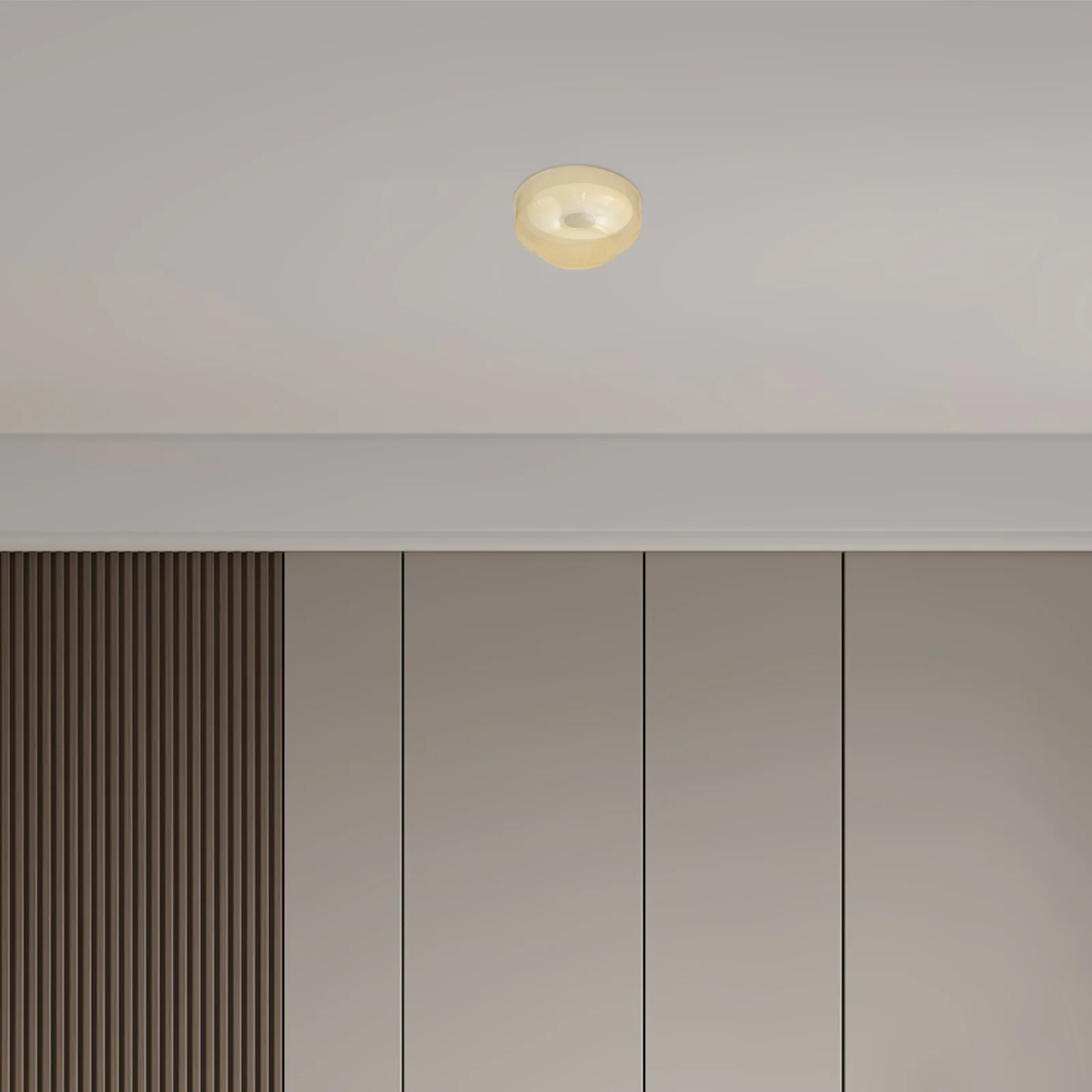 5 Pcs Radiation Smoke Dust Cover Alarm Cap Decorative Light Brown Travel