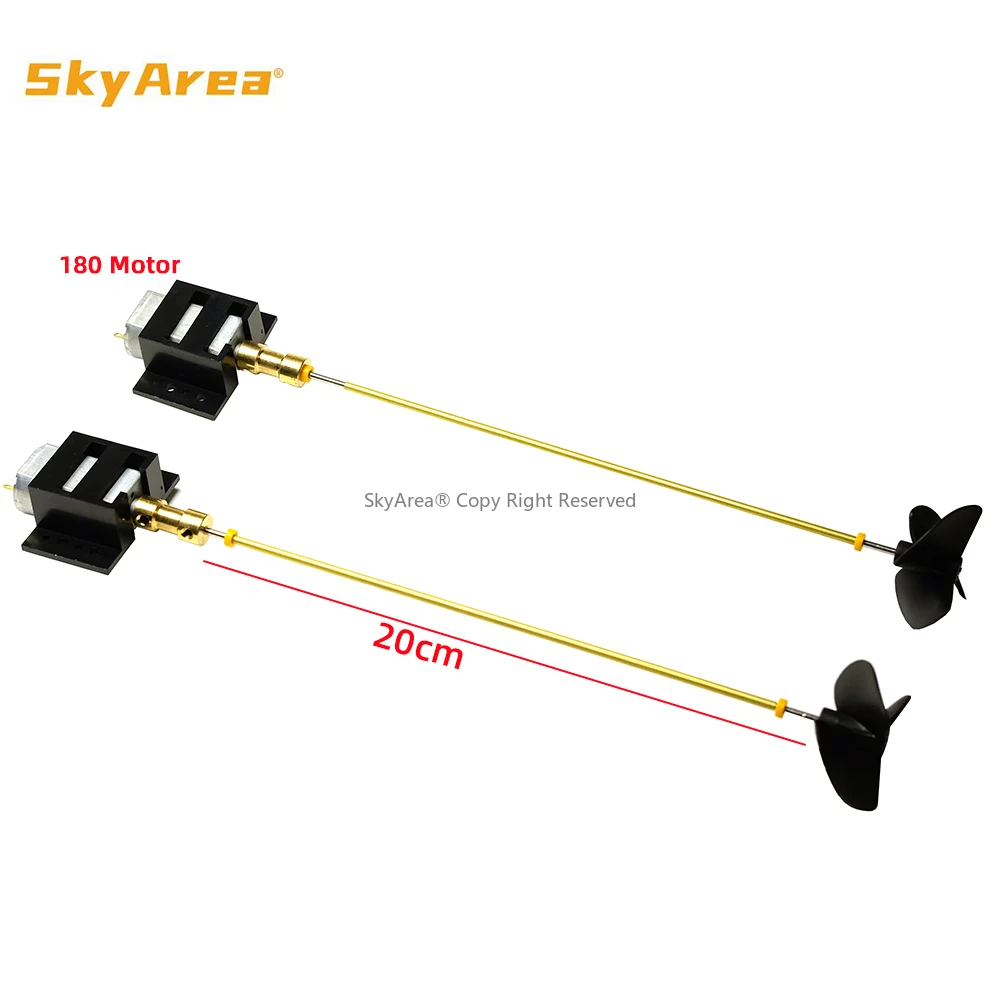 Kit Moteur Bateau RC Double 180 + Arbre 20cm + Hélices