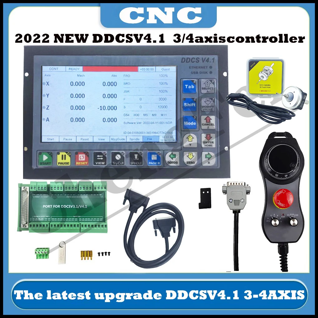 

HOT! latest DDCSV3.1 upgrade DDCS V4.1 3/4 axis independent offline machine tool engraving and milling CNC motion controller