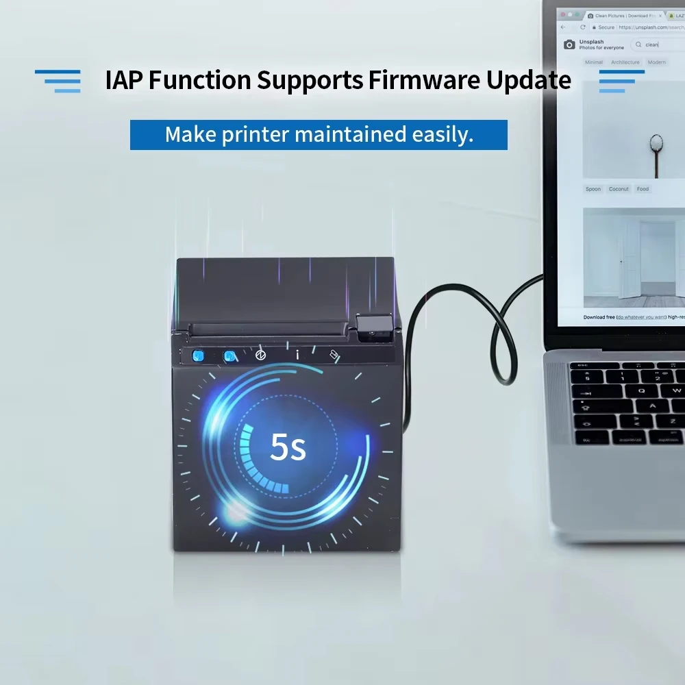 Xprinter XP-T890K 영수증 프린터 고속 200mm/s QR 코드 형식 인쇄 지원 복권용 영수증 프린터