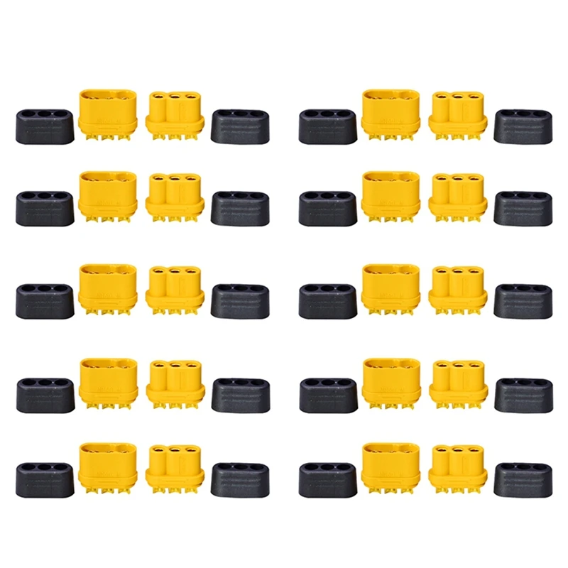 

10 пар MR60 MR 60 огнестойкий женский и мужской трехжильный разъем с оболочкой 3,5 мм Латунное позолоченное покрытие для модели Lipo ESC RC