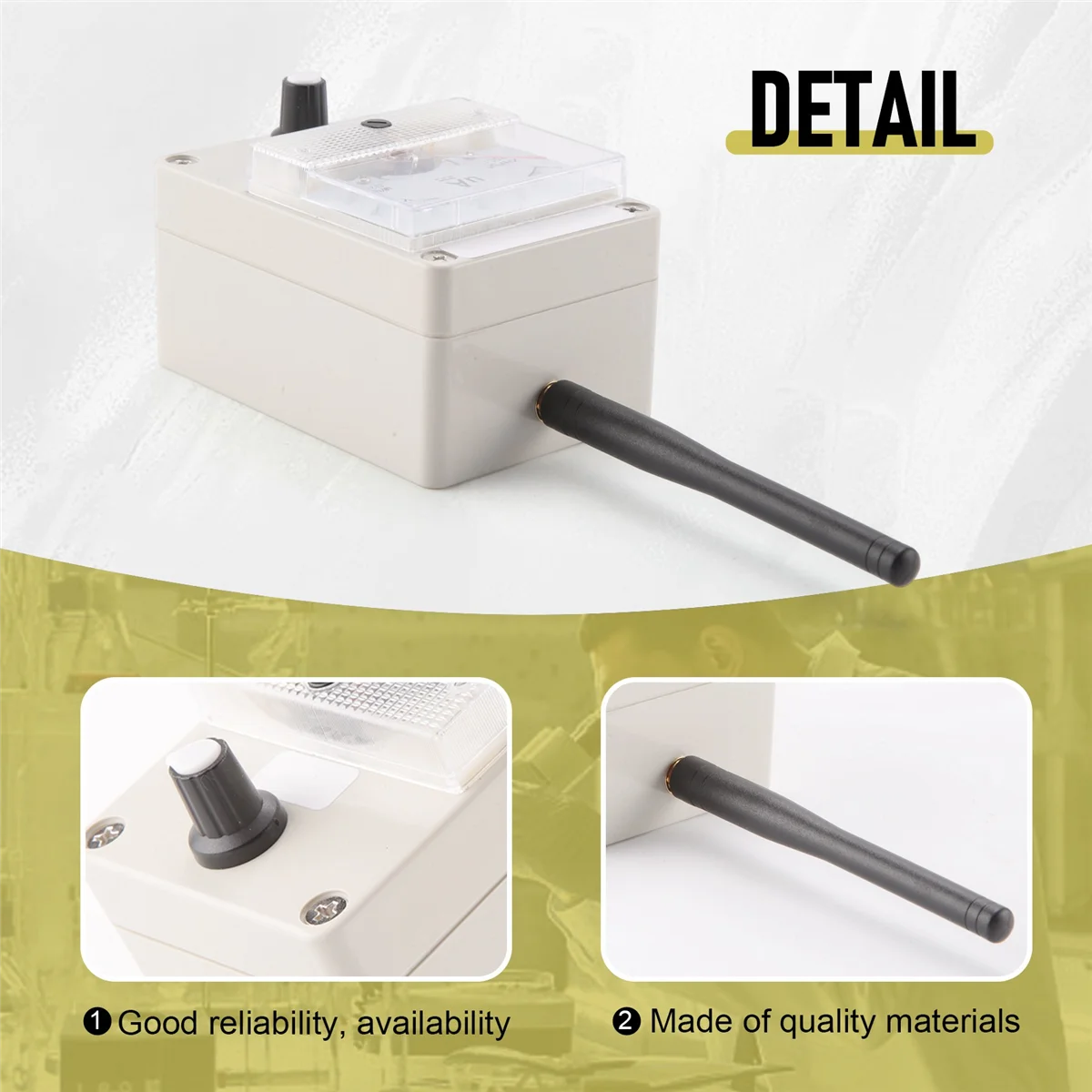 RF Signal Level Meter 100K‑1000MHz Field Strength Indicator Signal Strength Meter for Radio Antenna Radiation