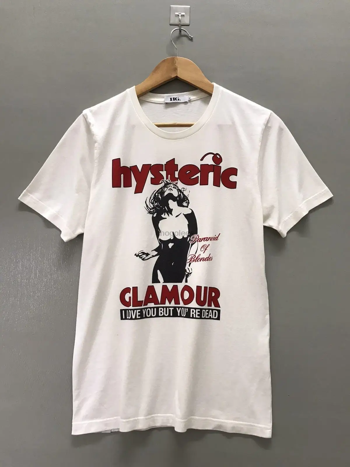Vintage Hysteric Glamour Paranoid Of Blondes T-shirts men t shirt