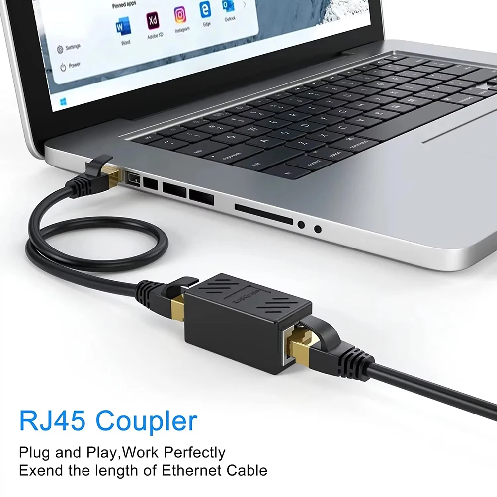 RJ45 Coupler Network Cable Extender 1000Mbps CAT5 CAT6 Ethernet LAN Splitter Connector Adapter