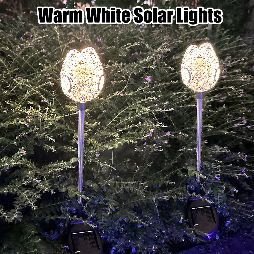 IP65 Waterproof RGB LED Solar Lights Lighting Path Walkway Patio Lawn Lamps Outdoor Garden Decorative Copper Wire Colorful