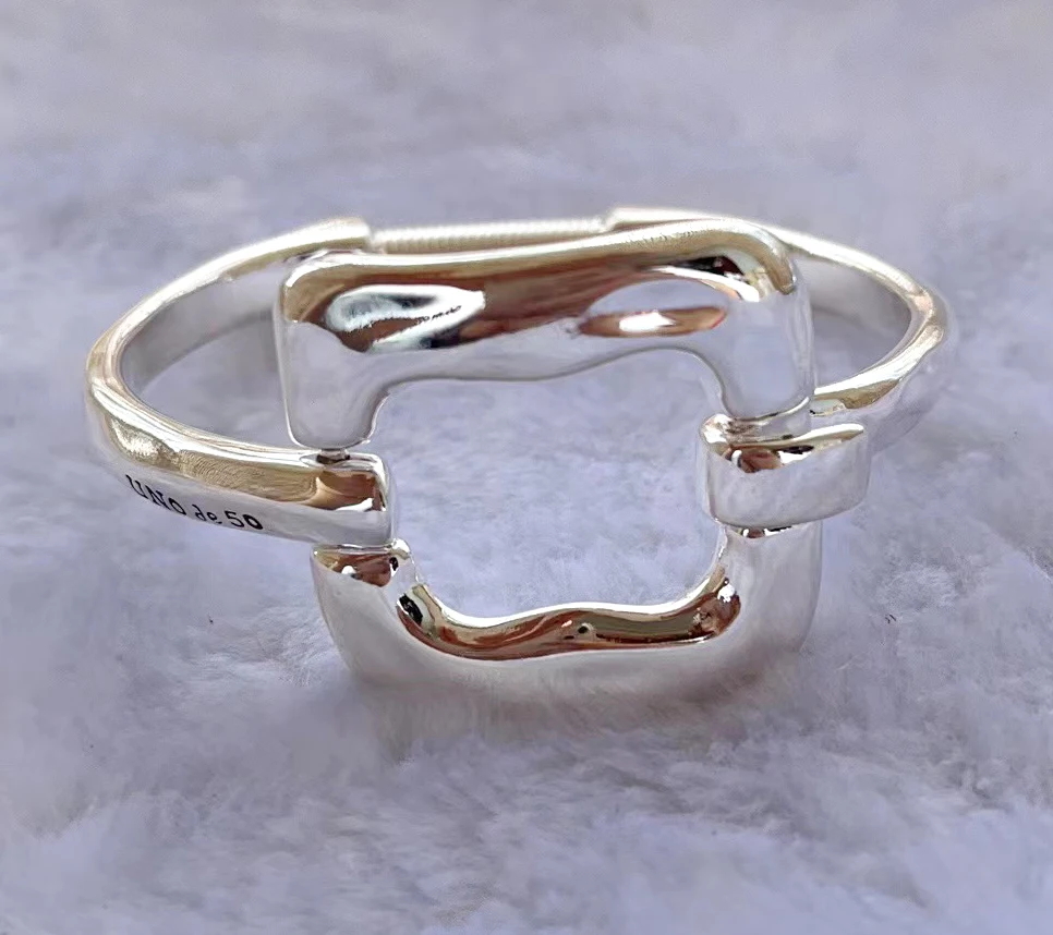 2023 unode50 Delicate Fashion Electroplated 925 Silver High Quality Luxury Women's Bracelet Romantic Holiday Gift