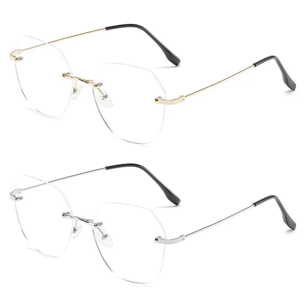 1,0 ~ -4,0 Rahmenloser Rahmen Anti-Blue-ray-Brillen Optische Brillen Brillen Myopiebrillen