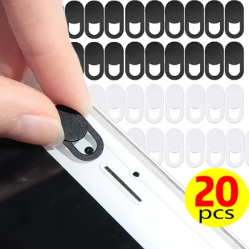 1-20Pcs Ultra-Thin Laptop Webcam Cover Self-adhesive Lens Protector For iPad Tablet PWeb Mobile Phone Lenses Privacy Sticker 1