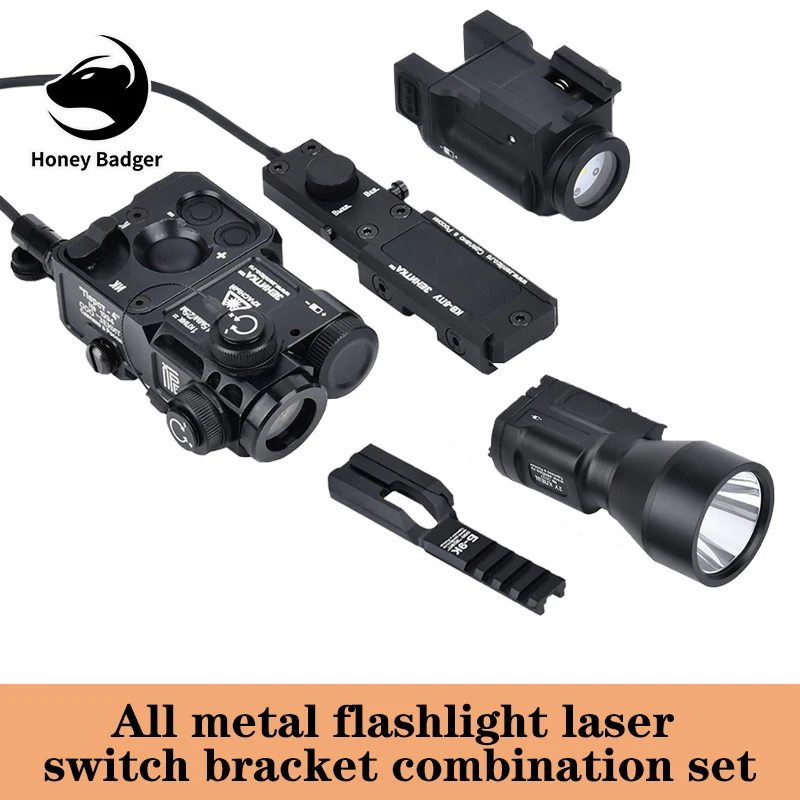 

Metal Zenitc K-2P/K-1P AK-SDPowerful Flashlight Perst 4 Laser B-9K Flashlight Mount KV-1P SwitchTactical Airsoft Accessories Set