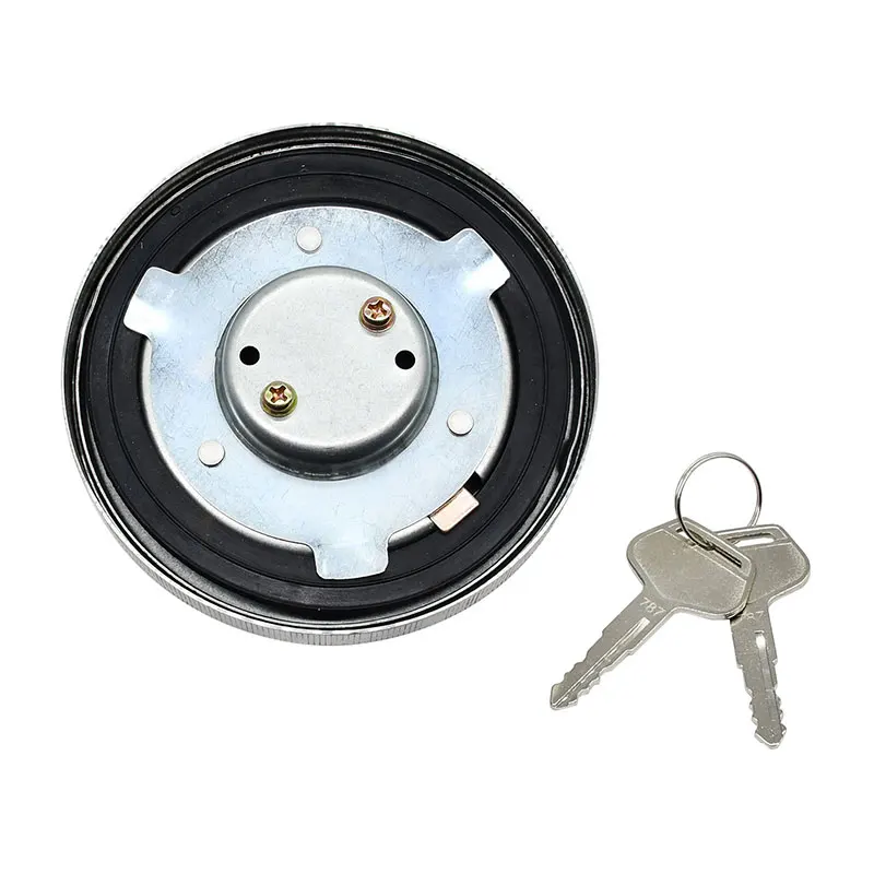 Fuel Tank Cap with 2 Keys 2A7-04-11260 2A70411260 Compatible with Komatsu Excavator WA200-8 WA270-8 WA320-8 WA480-8​