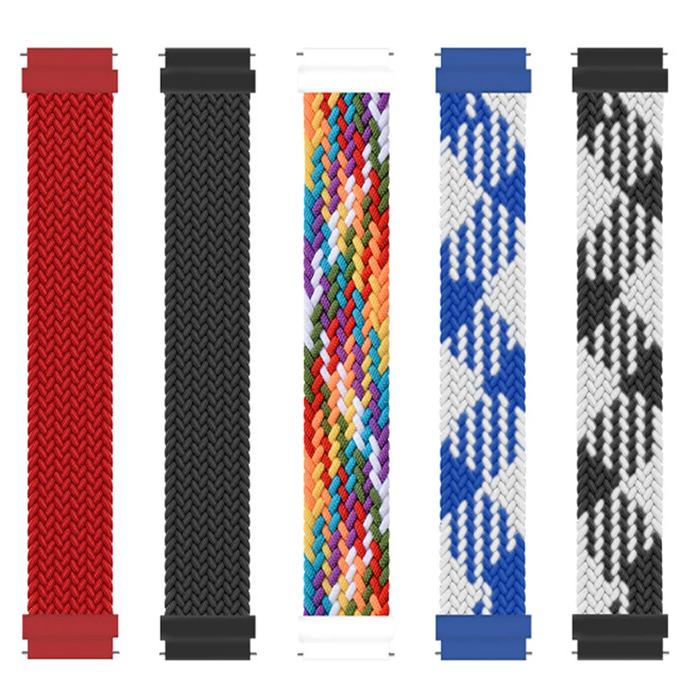 Braided Solo Loop Bracelet Strap for Smartwatch - Compatible with Various Models