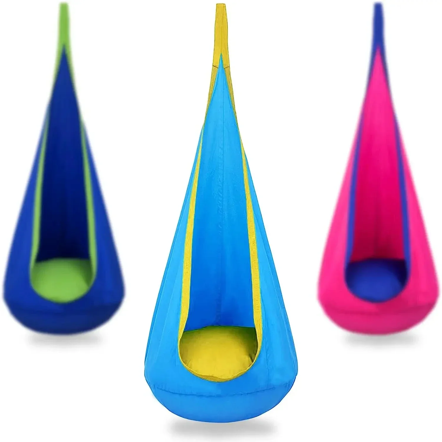 Kids Swing Seat Cotton Hammock Chair Children's Outdoor Patio Swing Inflatable Hanging Chair Kids Garden Hanging