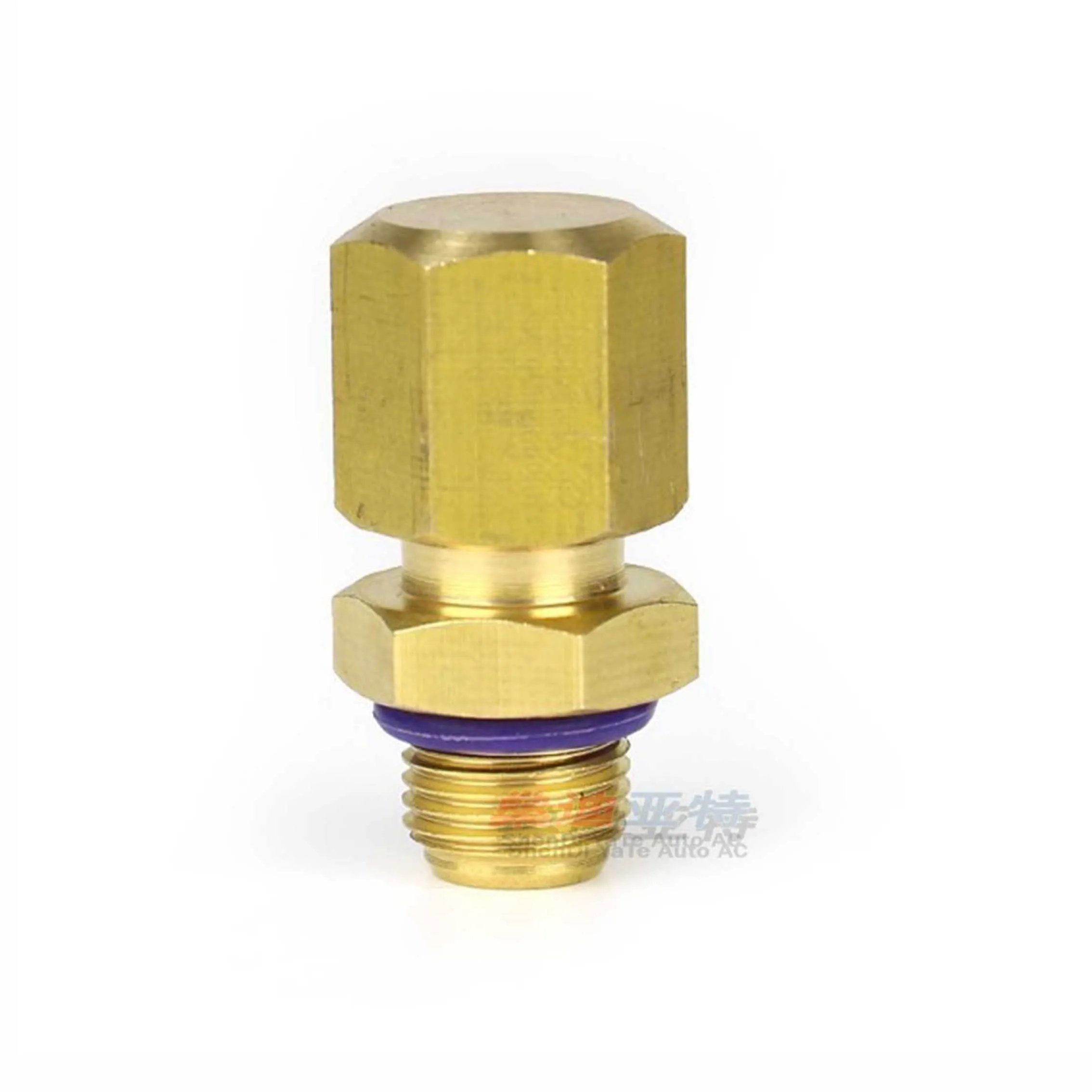 5 Sets Copper Air Conditioning Valve Core Valve Cover Pipe Joint For Sanden SD508 Passat B5 Compressor Repair Parts