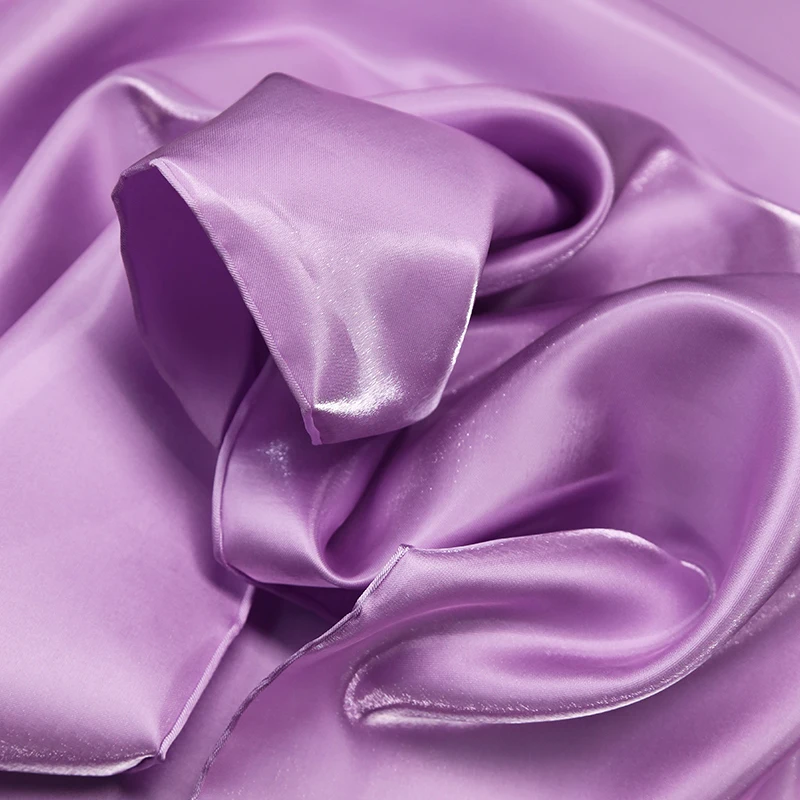Glossy Metallic Liquid Luxury Satin Fabric in Pink, Green, and Blue for Dress and Suit Design