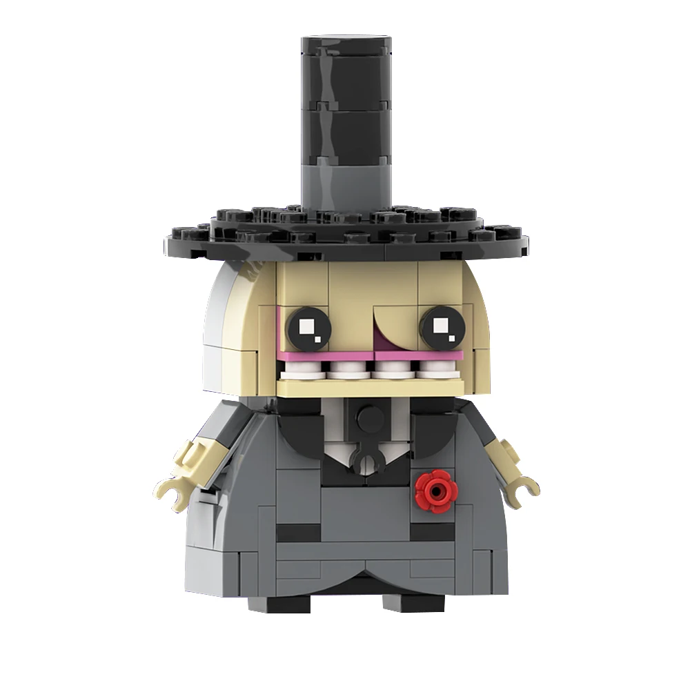 

Gobricks MOC Mayor of Halloweentown Brickheadz Bricks Christmas Night Building Blocks Kits Educational Toys For Gift