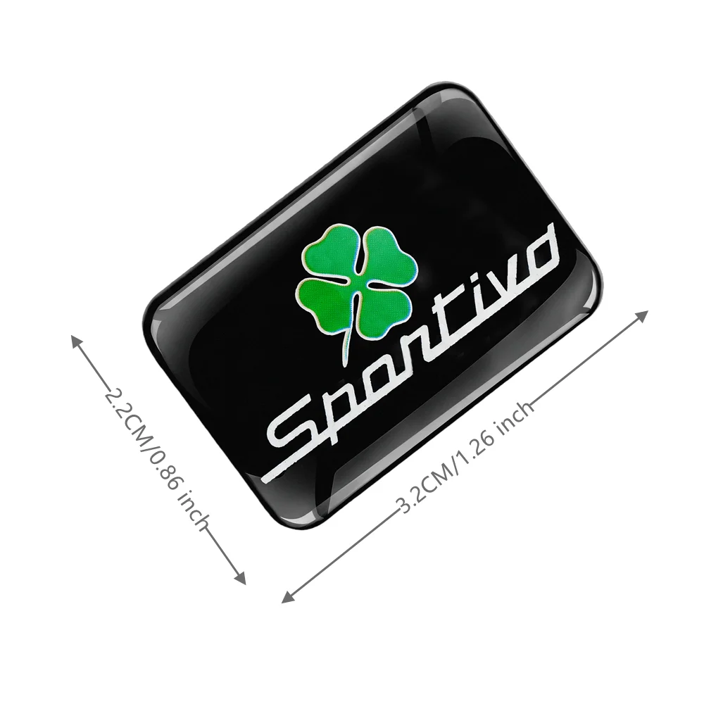 Four-Leaf Clover Sports Performance Automotive Badge Emblem Decals