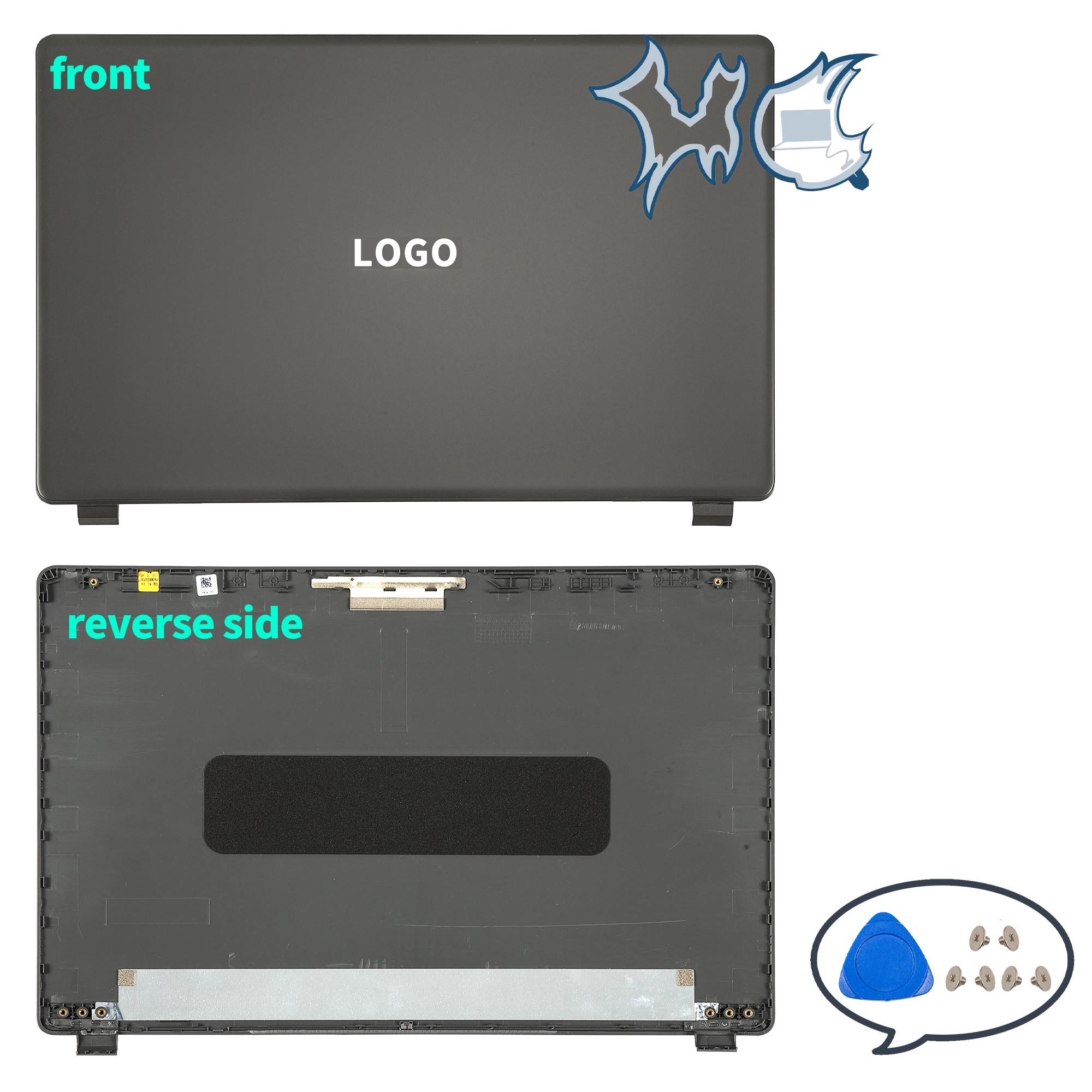 에이서 아스파이어 3 A315-42 A315-54 노트북 탑 케이스, LCD 후면 커버, 전면 베젤 경첩 교체, 블랙, 그레이, 블루, 레드, 42G, 54K, 56 N19C1