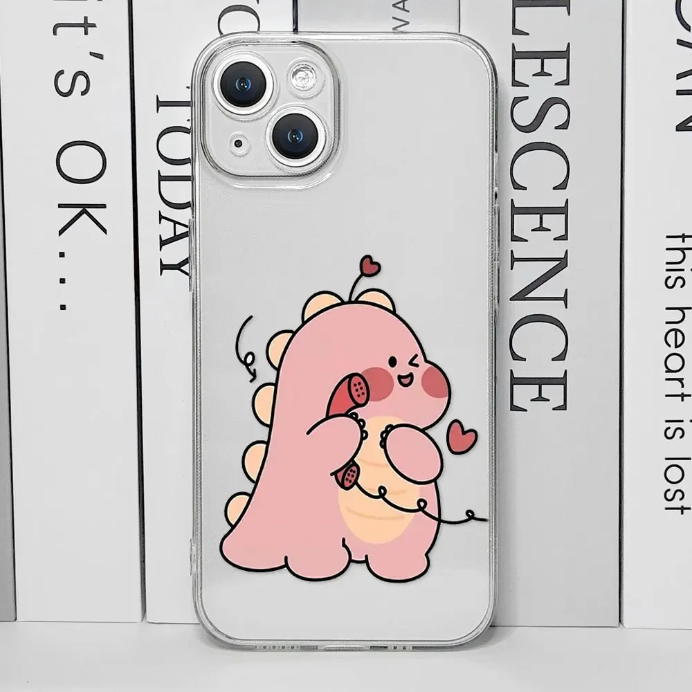 Cute Green Pink Dinosaur Couple Clear Phone Case for IPhone 13 12 11 14 15 16 Pro MAX XS X SE2 7 8 Plus Soft Paired Cover Fundas 2 Cute Green Pink Dinosaur Couple Clear Phone Case for IPhone 13 12 11 14 15 16 Pro MAX XS X SE2 7 8 Plus Soft Paired Cover Fundas – Bild 2