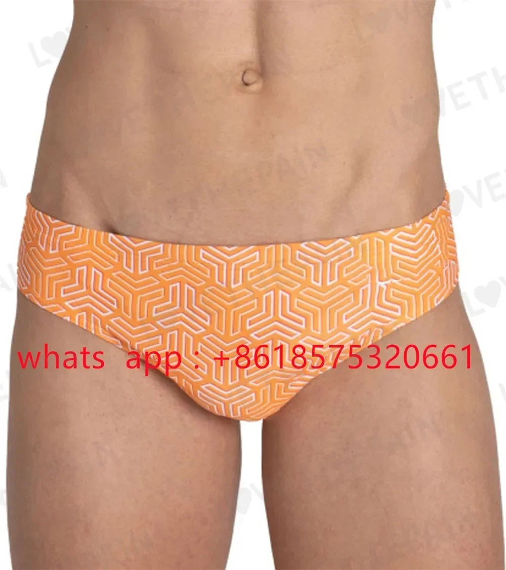 Men's Triangular Jammers Summer Trunks Professional Swim Surf Shorts Beach Trunks UV Surfing Swimming Gym Tights Swimsuit