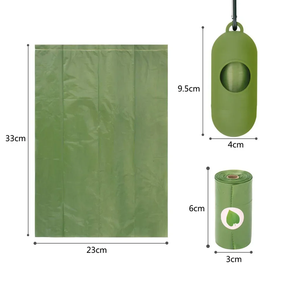 Compostable Dog Poop Bags Cornstarch Earth Friendly 120pcs 8 rolls/box Biodegradable Pet Dog Cat Waste Bags Thicken Garbage Bag