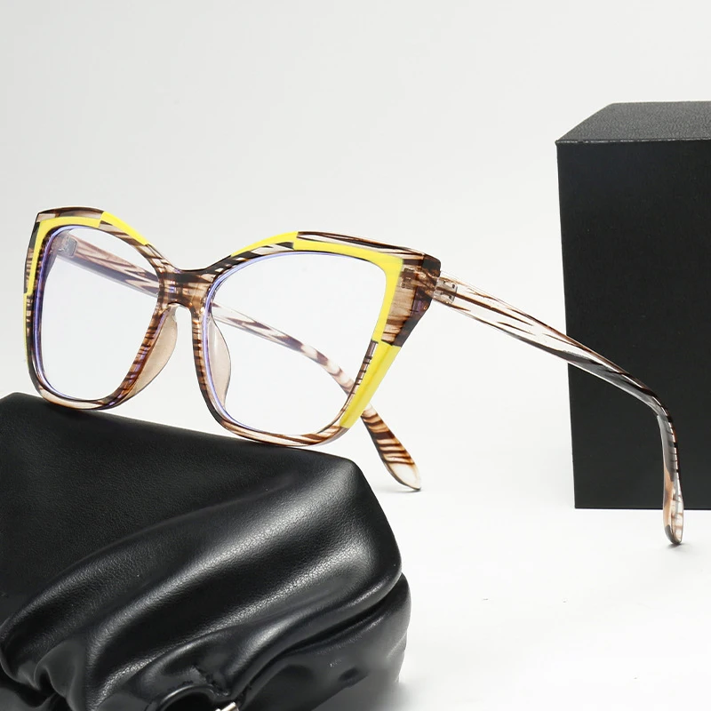 Eyeglasses Frames Cat Eye Design Women Eyewear Blue Light Blocking Anti Radiation Blue Ray Filter