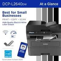 DCP-L2640DW Wireless Compact Monochrome Multi-Function Laser Printer with Copy and Scan, Duplex, Mobile 2