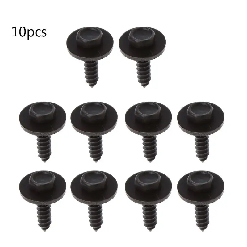 

10x 6mm Screw 5mm Torx Screw Car for fender Bumper for Cross for Head Screw Washer Self-tapping Screws for Ben