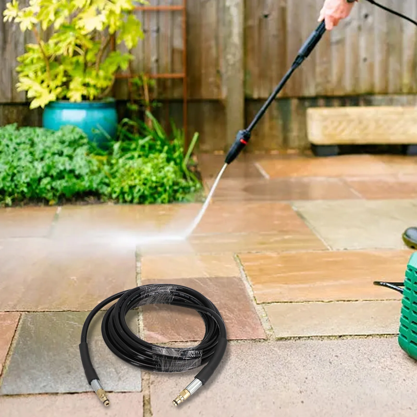 Hochdruckreiniger-Ersatzschlauch für Karcher K2-K 7 2.643-585.0 Gartenreinigungsschlauchrohr 5 m/6 m/10 m/15 m Gartengeräte – Detail 10