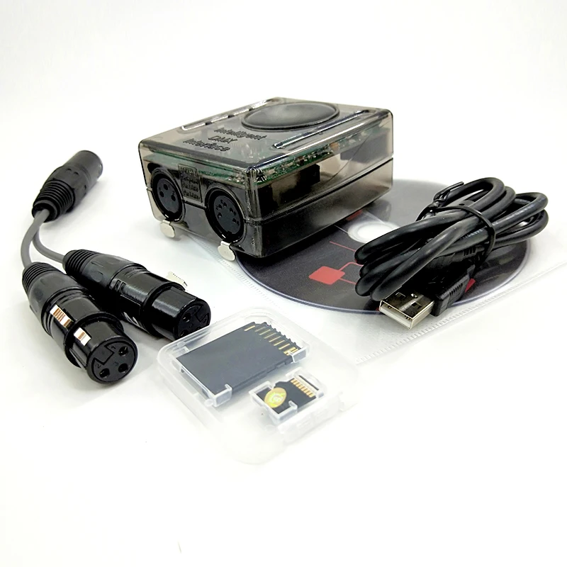 USB DMX CONTROLLER DVC4 GZM DMX INTERFACE USB DVC4 DMX512 Disco lighting fog machine Lamp Par Led Rgbw For Dmx Stage Light 5