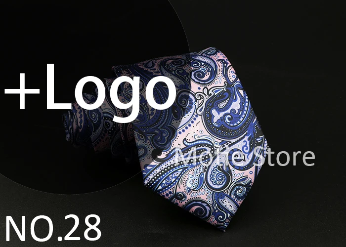 Neue modische Herren-Krawatten mit Box, blaue Krawatte, grüne, orangefarbene Krawatten für Herren, Paisley-Blumenmuster, passend für Hochzeit, Arbeitsplatz, Anzug, Hemd – Detail 30