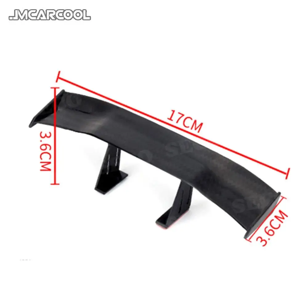 Car Rear Wing Spoiler Carbon Fiber Mini Racing Small Wing Twill Look GT Style Tail Air Deflector Boot Decorate For BMW For Universal