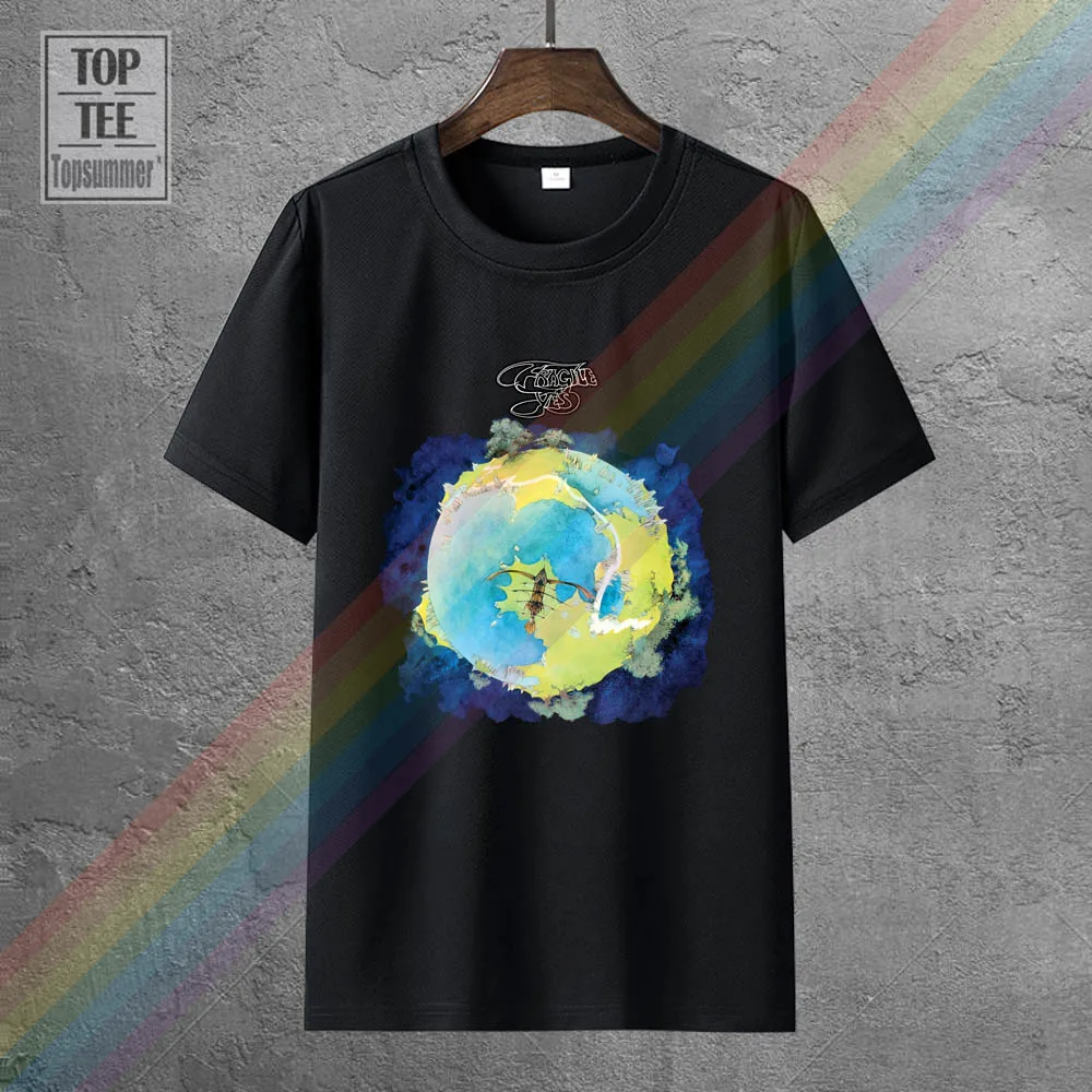 

Summer Famous Brand Licensed Authentic Yes Fragile Album Record Rock Band T-Shirt S M L X 2X Top Top Tees