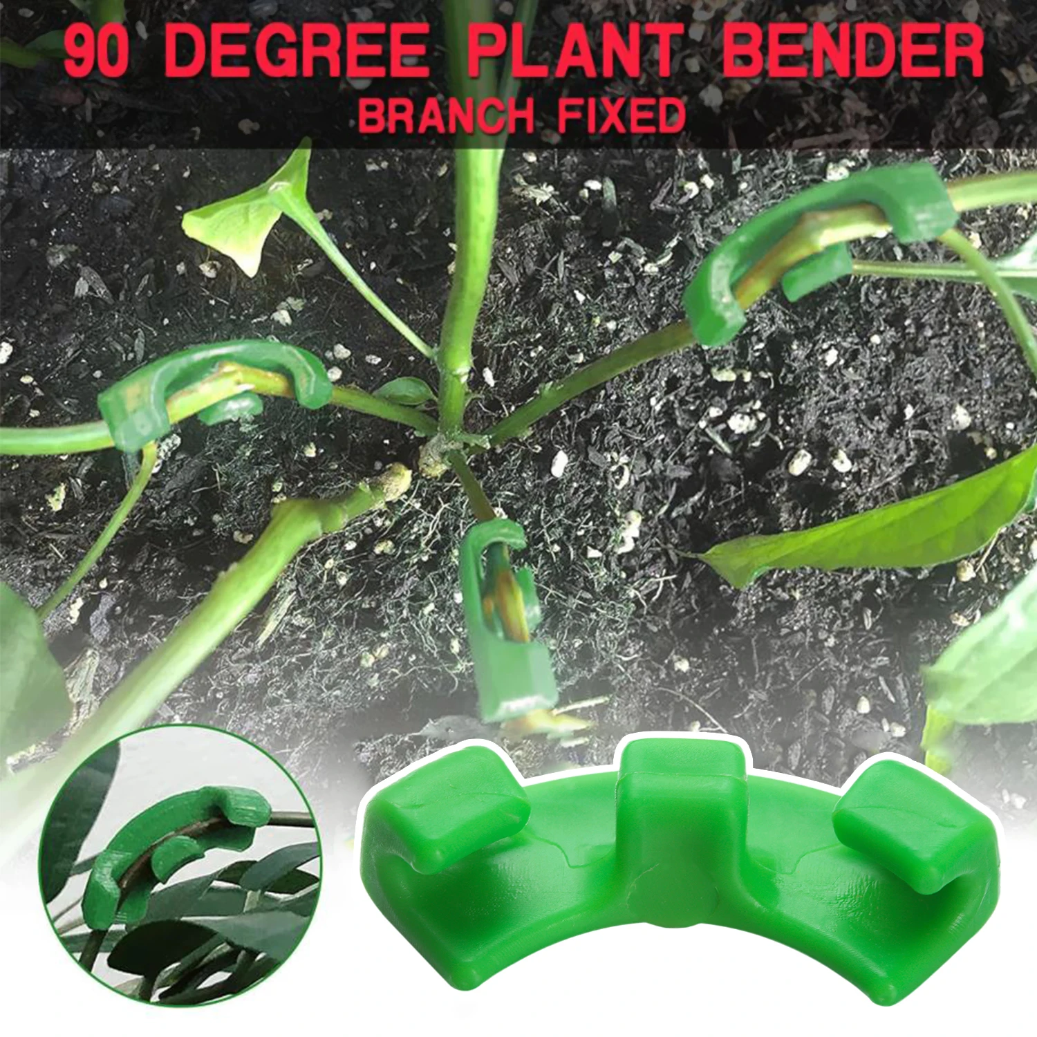 10/20/50pcs 90 Degree Plant Benders Trainer Growth Manipulation Tutors For Plants Clips Bending Twig Clamps Branche Accessories 2