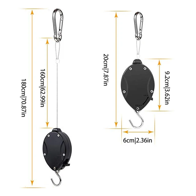 Növényi Szíjtárcsák A Lógó Növényekhez Állítható Magasság Könnyű, Rozsdamentes Acél Fogas Horgok Függő Medence Edények - Image 6