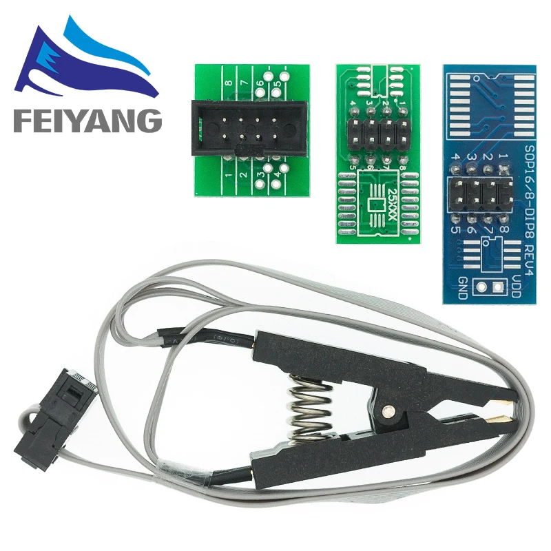 Update version SOIC8 SOP8 Test Clip Für EEPROM 93CXX / 25CXX / 24CXX in-circuit programmierung + 2 adapter – Detail 2