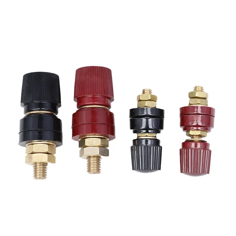 Battery Terminal Black+Red Set M5 M6 M8 M10 Weld Inverter Clamp Power Supply Splice Connector Wire Binding Post Thread Screw